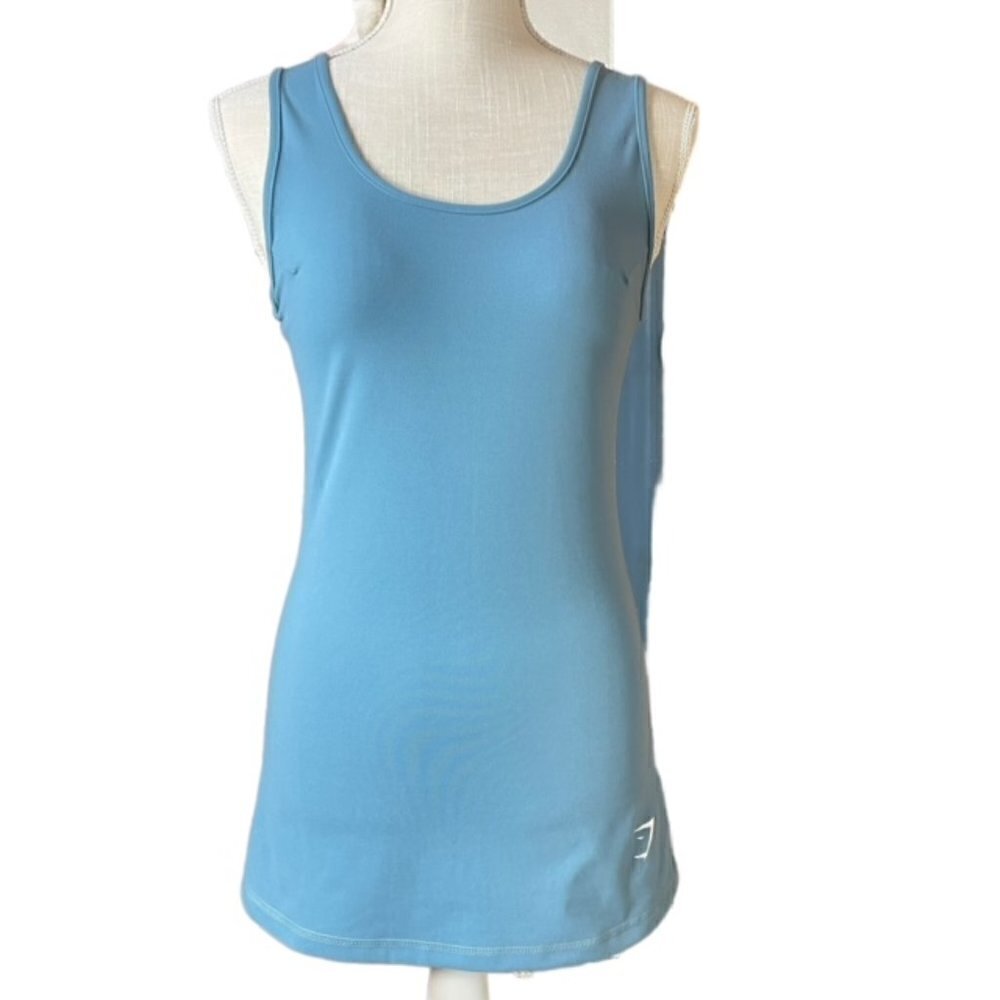 GYMSHARK Teal Blue Athletic Tank Top - Size Small